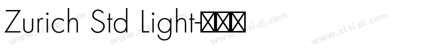 Zurich Std Light字体转换